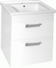 AQUALINE POLY Mosdótartó szekrény 66x74,6x46,5 cm (PL070) + AQUALINE ZENO mosdó 70x48,5 cm (8070)