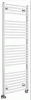 Aqualine fürdőszobai radiátor, 450x1330 mm, íves fehér (ILO34)